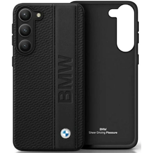 Kup Case BMW BMHCS23S22RDPK Samsung Galaxy S23 schwarz/black hardcase Leder strukturiert & Streifen - BMW339 - {ean13} - Sklep Home Screen