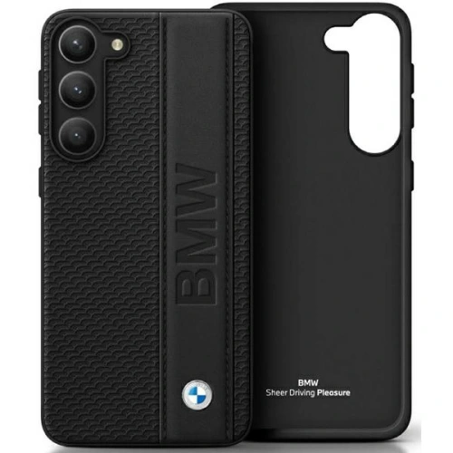 Kup Etui BMW BMHCS23L22RDPK Samsung Galaxy S23 Ultra fekete/black hardcase bőr textúrájú & csíkos - BMW340 - {ean13} - Sklep Home Screen