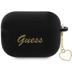 Kup Etui Guess GUAP2LSCHSK Apple AirPods Pro 2 cover czarny/black Silicone Charm Heart Collection - GUE2391 - {ean13} - Sklep Home Screen