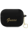 Husă Guess GUAP2LSCHSK Apple AirPods Pro 2 acoperire negru/black Silicon Charm Heart Collection