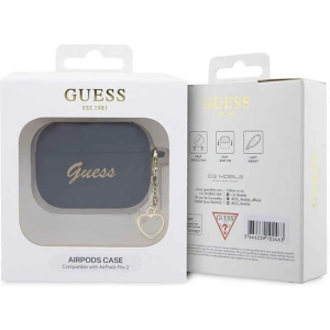 Buy Guess GUAP2LSCHSK Apple AirPods Pro 2 czarny/black Silicone Charm Heart Collection - GUE2391 - {ean13} - Home Screen Store Europe