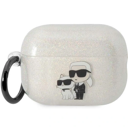 Kup Etui Karl Lagerfeld KLAP2HNKCTGT Apple AirPods Pro 2 átlátszó Gliter Karl&Choupette - KLD1446 - {ean13} - Sklep Home Screen