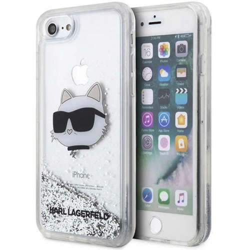 Buy Karl Lagerfeld KLHCI8LNCHCS Apple iPhone SE 2022/SE 2020/8/7 silver hardcase Glitter Choupette Head - KLD1447 - {ean13} - Home Screen Store Europe