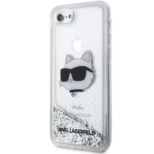 Kup Etui Karl Lagerfeld KLHCI8LNCHCS Apple iPhone SE 2022/SE 2020/8/7 srebrny/silver hardcase Glitter Choupette Head - KLD1447 - {ean13} - Sklep Home Screen