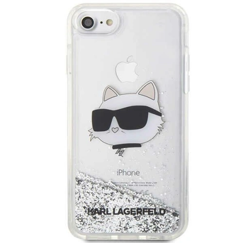 Kup Etui Karl Lagerfeld KLHCI8LNCHCS Apple iPhone SE 2022/SE 2020/8/7 srebrny/silver hardcase Glitter Choupette Head - KLD1447 - {ean13} - Sklep Home Screen