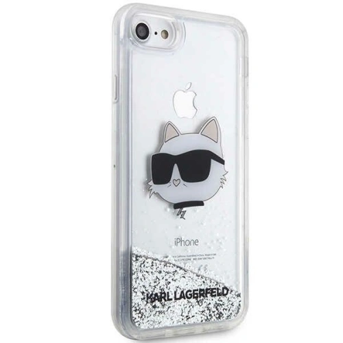 Kup Etui Karl Lagerfeld KLHCI8LNCHCS Apple iPhone SE 2022/SE 2020/8/7 srebrny/silver hardcase Glitter Choupette Head - KLD1447 - {ean13} - Sklep Home Screen