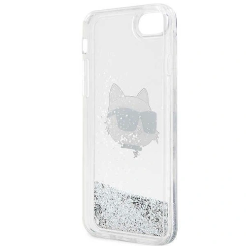 Kup Etui Karl Lagerfeld KLHCI8LNCHCS Apple iPhone SE 2022/SE 2020/8/7 srebrny/silver hardcase Glitter Choupette Head - KLD1447 - {ean13} - Sklep Home Screen