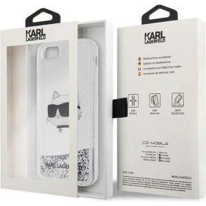 Kup Case Karl Lagerfeld KLHCI8LNCHCS Apple iPhone SE 2022/SE 2020/8/7 silber/hardcase Glitter Choupette Head - KLD1447 - {ean13} - Sklep Home Screen