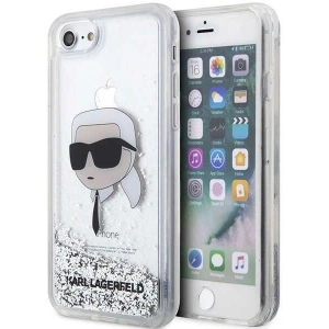 Kup Etui Karl Lagerfeld KLHCI8LNKHCH Apple iPhone SE 2022/SE 2020/8/7 srebrny/silver hardcase Glitter Karl Head - KLD1448 - {ean13} - Sklep Home Screen