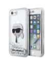 Etui Karl Lagerfeld KLHCI8LNKHCH Apple iPhone SE 2022/SE 2020/8/7 srebrny/silver hardcase Glitter Karl Head