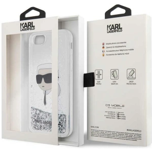 Kup Case Karl Lagerfeld KLHCI8LNKHCH Apple iPhone SE 2022/SE 2020/8/7 Silber/hardcase Glitter Karl Head - KLD1448 - {ean13} - Sklep Home Screen