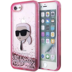 Kup Husă Karl Lagerfeld KLHCI8LNKHCP Apple iPhone SE 2022/SE 2020/8/7 roz/pink hardcase Glitter Karl Head - KLD1449 - {ean13} - Sklep Home Screen