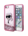 Etui Karl Lagerfeld KLHCI8LNKHCP Apple iPhone SE 2022/SE 2020/8/7 różowy/pink hardcase Glitter Karl Head