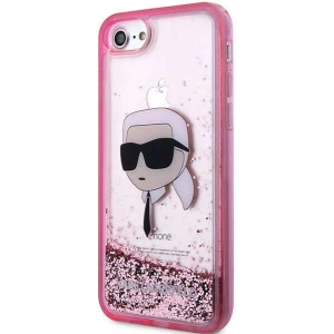 Kup Etui Karl Lagerfeld KLHCI8LNKHCP Apple iPhone SE 2022/SE 2020/8/7 różowy/pink hardcase Glitter Karl Head - KLD1449 - {ean13} - Sklep Home Screen