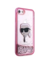 Kup Etui Karl Lagerfeld KLHCI8LNKHCP Apple iPhone SE 2022/SE 2020/8/7 różowy/pink hardcase Glitter Karl Head - KLD1449 - {ean13} - Sklep Home Screen