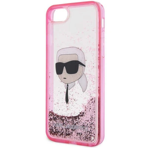Kup Etui Karl Lagerfeld KLHCI8LNKHCP Apple iPhone SE 2022/SE 2020/8/7 różowy/pink hardcase Glitter Karl Head - KLD1449 - {ean13} - Sklep Home Screen