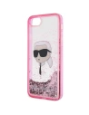 Kup Etui Karl Lagerfeld KLHCI8LNKHCP Apple iPhone SE 2022/SE 2020/8/7 różowy/pink hardcase Glitter Karl Head - KLD1449 - {ean13} - Sklep Home Screen