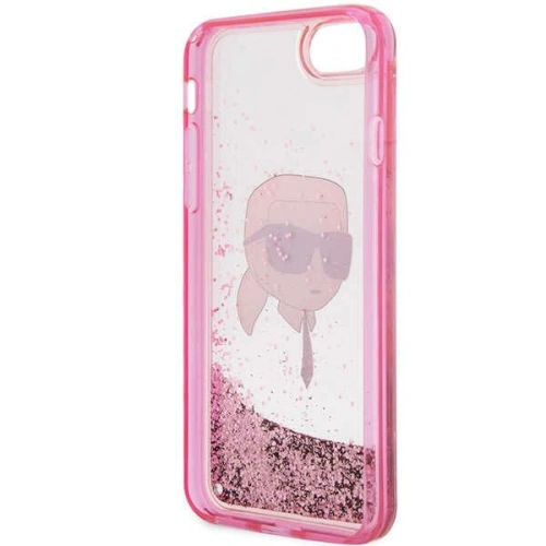 Kup Etui Karl Lagerfeld KLHCI8LNKHCP Apple iPhone SE 2022/SE 2020/8/7 różowy/pink hardcase Glitter Karl Head - KLD1449 - {ean13} - Sklep Home Screen