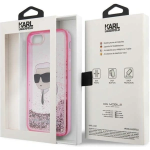 Kup Case Karl Lagerfeld KLHCI8LNKHCP Apple iPhone SE 2022/SE 2020/8/7 rosa/pink Hardcase Glitter Karl Head - KLD1449 - {ean13} - Sklep Home Screen