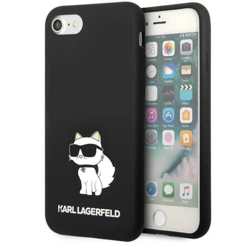 Kup Etui Karl Lagerfeld KLHCI8SNCHBCK Apple iPhone SE 2022/SE 2020/8/7 kemény tok fekete/szilikon Choupette - KLD1450 - {ean13} - Sklep Home Screen