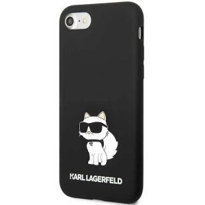 Buy Karl Lagerfeld KLHCI8SNCHBCK Apple iPhone SE 2022/SE 2020/8/7 hardcase black Silicone Choupette - KLD1450 - {ean13} - Home Screen Store Europe