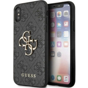 Kup Case Guess GUHCPX4GMGGR Apple iPhone XS/X grau/grau Hartschale 4G Big Metal Logo - GUE2394 - {ean13} - Sklep Home Screen