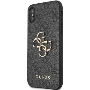 Kup Case Guess GUHCPX4GMGGR Apple iPhone XS/X grau/grau Hartschale 4G Big Metal Logo - GUE2394 - {ean13} - Sklep Home Screen