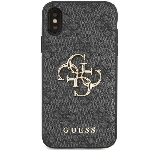 Buy Guess GUHCPX4GMGGR Apple iPhone XS/X grey hardcase 4G Big Metal Logo - GUE2394 - {ean13} - Home Screen Store Europe