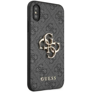 Kup Case Guess GUHCPX4GMGGR Apple iPhone XS/X grau/grau Hartschale 4G Big Metal Logo - GUE2394 - {ean13} - Sklep Home Screen