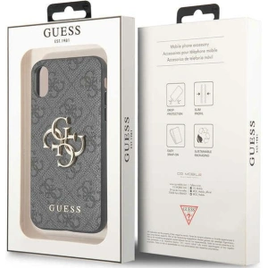 Kup Case Guess GUHCPX4GMGGR Apple iPhone XS/X grau/grau Hartschale 4G Big Metal Logo - GUE2394 - {ean13} - Sklep Home Screen