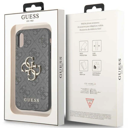 Kup Case Guess GUHCPX4GMGGR Apple iPhone XS/X grau/grau Hartschale 4G Big Metal Logo - GUE2394 - {ean13} - Sklep Home Screen