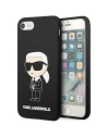 Case Karl Lagerfeld KLHCI8SNIKBCK Apple iPhone SE 2022/SE 2020/8/7 Hardcase schwarz/black Silicone Ikonik
