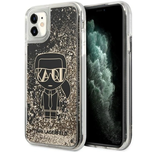 Kup Case Karl Lagerfeld KLHCN61LGGKBK Apple iPhone 11/XR schwarz/hardcase Liquid Glitter Gatsby - KLD1452 - {ean13} - Sklep Home Screen