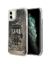 Karl Lagerfeld KLHCN61LGGKBK Apple iPhone 11/XR black hardcase Liquid Glitter Gatsby