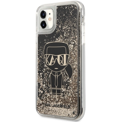 Kup Case Karl Lagerfeld KLHCN61LGGKBK Apple iPhone 11/XR schwarz/hardcase Liquid Glitter Gatsby - KLD1452 - {ean13} - Sklep Home Screen