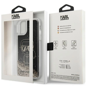 Kup Etui Karl Lagerfeld KLHCN61LGGKBK Apple iPhone 11/XR czarny/black hardcase Liquid Glitter Gatsby - KLD1452 - {ean13} - Sklep Home Screen