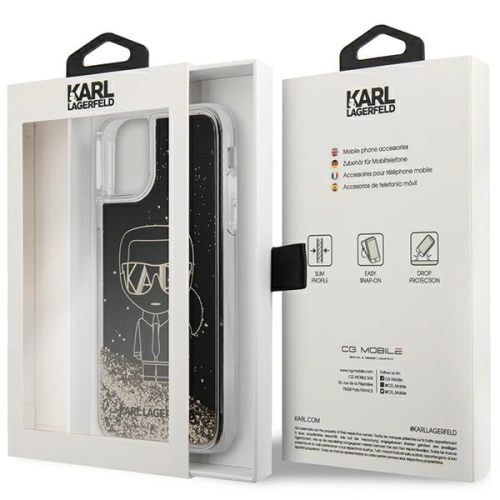 Kup Case Karl Lagerfeld KLHCN61LGGKBK Apple iPhone 11/XR schwarz/hardcase Liquid Glitter Gatsby - KLD1452 - {ean13} - Sklep Home Screen