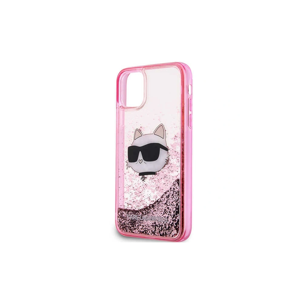 Etui Karl Lagerfeld KLHCN61LNCHCP Apple iPhone 11/XR różowy/pink hardcase Glitter Choupette Head