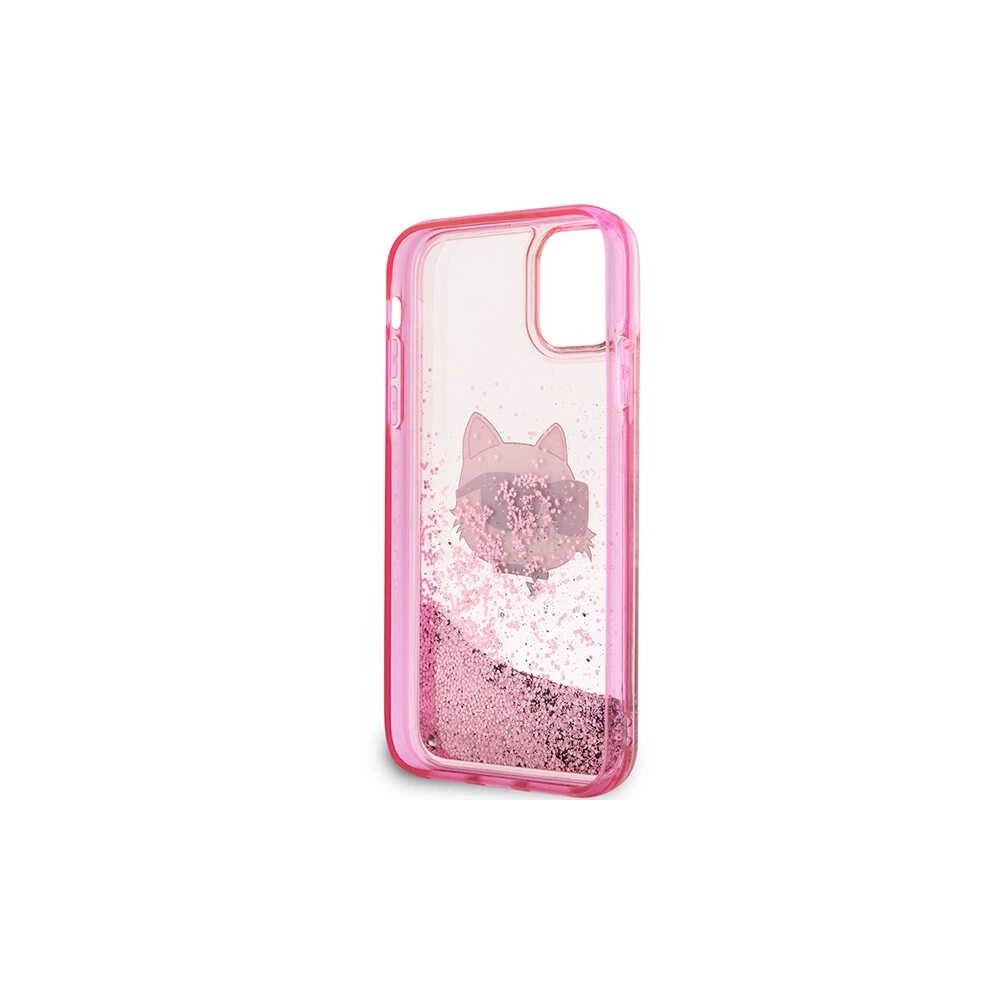Etui Karl Lagerfeld KLHCN61LNCHCP Apple iPhone 11/XR różowy/pink hardcase Glitter Choupette Head