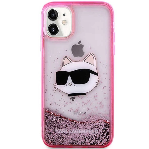 Buy Karl Lagerfeld KLHCN61LNCHCP Apple iPhone 11/XR pink hardcase Glitter Choupette Head - KLD1453 - {ean13} - Home Screen Store Europe