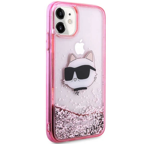 Kup Case Karl Lagerfeld KLHCN61LNCHCP Apple iPhone 11/XR rosa/pink Hardcase Glitter Choupette Head - KLD1453 - {ean13} - Sklep Home Screen