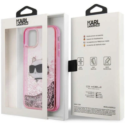 Buy Karl Lagerfeld KLHCN61LNCHCP Apple iPhone 11/XR pink hardcase Glitter Choupette Head - KLD1453 - {ean13} - Home Screen Store Europe