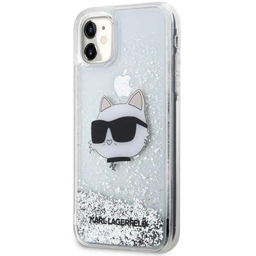 Kup Case Karl Lagerfeld KLHCN61LNCHCS Apple iPhone 11/XR silber/hardcase Glitter Choupette Head - KLD1454 - {ean13} - Sklep Home Screen