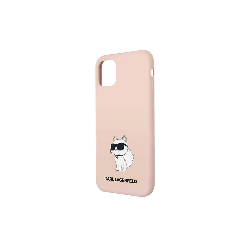 Etui Karl Lagerfeld KLHCN61SNCHBCP Apple iPhone 11/XR hardcase różowy/pink Silicone Choupette