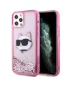 Husă Karl Lagerfeld KLHCP12MLNCHCP Apple iPhone 12/12 Pro roz/roz hardcase Glitter Choupette Head
