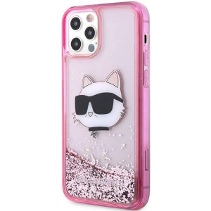 Kup Etui Karl Lagerfeld KLHCP12MLNCHCP Apple iPhone 12/12 Pro różowy/pink hardcase Glitter Choupette Head - KLD1457 - {ean13} - Sklep Home Screen