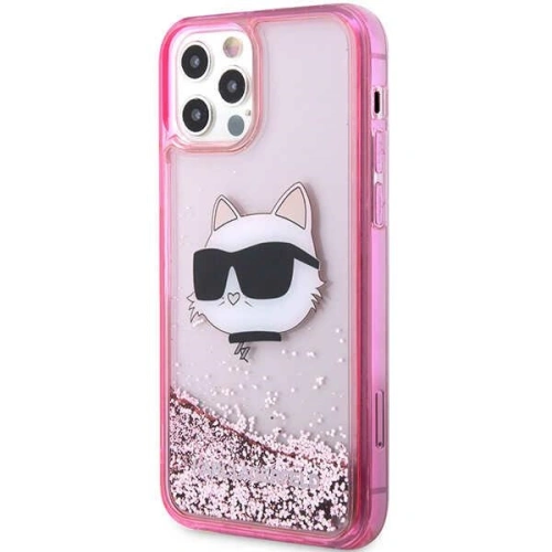 Kup Etui Karl Lagerfeld KLHCP12MLNCHCP Apple iPhone 12/12 Pro różowy/pink hardcase Glitter Choupette Head - KLD1457 - {ean13} - Sklep Home Screen