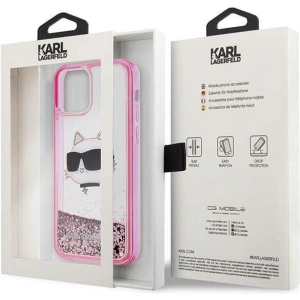 Kup Etui Karl Lagerfeld KLHCP12MLNCHCP Apple iPhone 12/12 Pro różowy/pink hardcase Glitter Choupette Head - KLD1457 - {ean13} - Sklep Home Screen