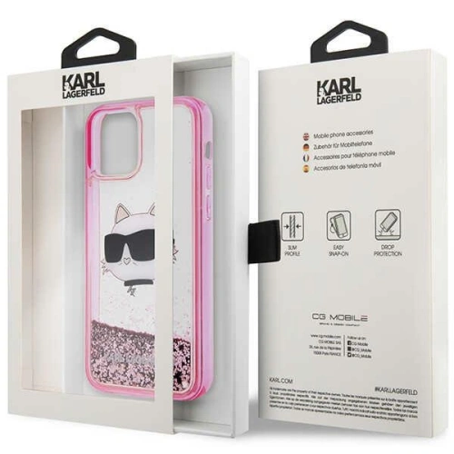 Kup Etui Karl Lagerfeld KLHCP12MLNCHCP Apple iPhone 12/12 Pro różowy/pink hardcase Glitter Choupette Head - KLD1457 - {ean13} - Sklep Home Screen