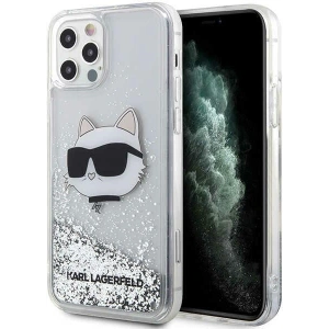 Kup Etui Karl Lagerfeld KLHCP12MLNCHCS Apple iPhone 12/12 Pro srebrny/silver hardcase Glitter Choupette Head - KLD1458 - {ean13} - Sklep Home Screen